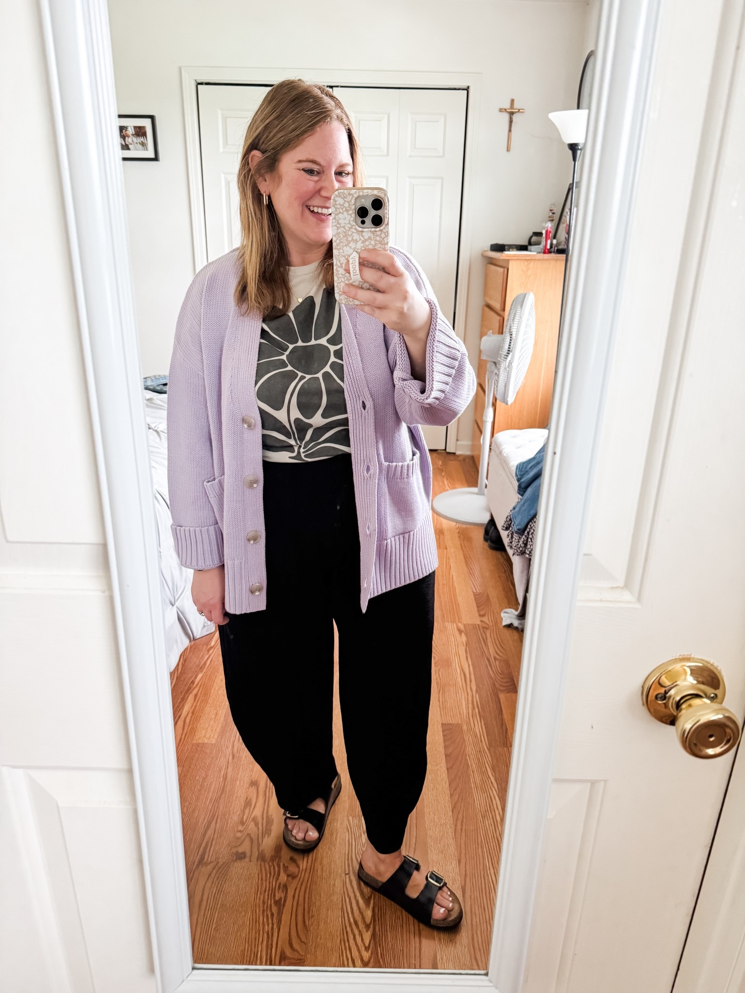 Teacher outfit! My cardigan is on sale for $27 & comes in a bunch of colors (I also have the tan). My tee is from mountain Moverz - use code STEPHSHARES15 to save! 

#LTKMidsize #LTKWorkwear #LTKPetite