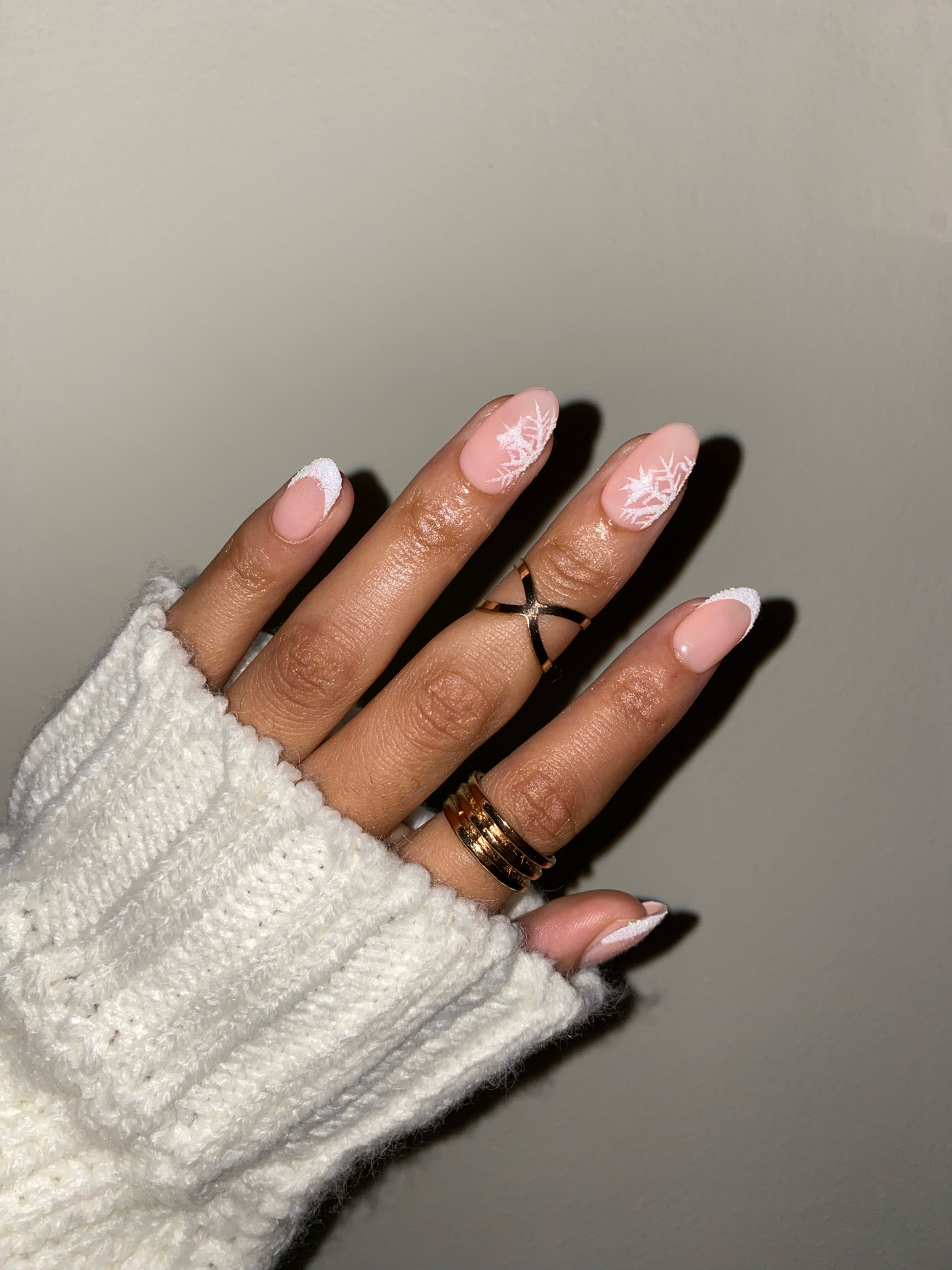 Winter white snowflake, Christmas nail inspo

#LTKbeauty #LTKSeasonal #LTKFind
