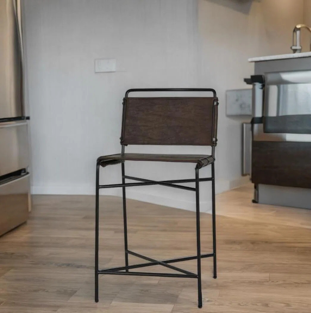 Estonia Pu Leather Counter Stool | Wayfair North America