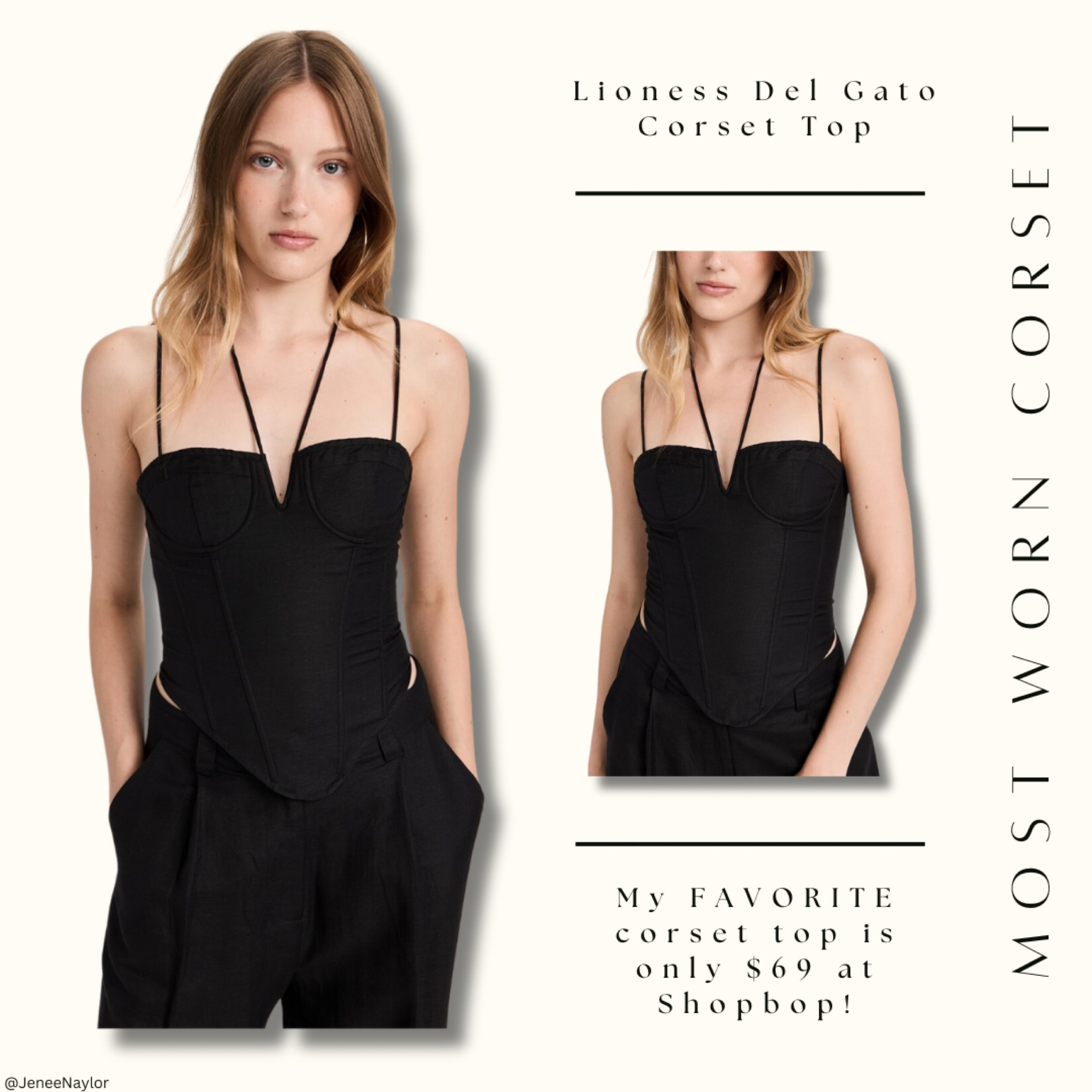 My most worn corset is the Del Gato Corset Top by Lioness!

Currently it’s available at Shopbop for only $69!!! 

She comes in black, khaki, and off-white (all 3 colors are linked)!

I have a size medium & absolutely love how much use/wear I get out of this corset. The tie closure around the neck makes it feel more versatile & not just your regular corset! 

She 

#LTKfindsunder100 #LTKSeasonal #LTKstyletip