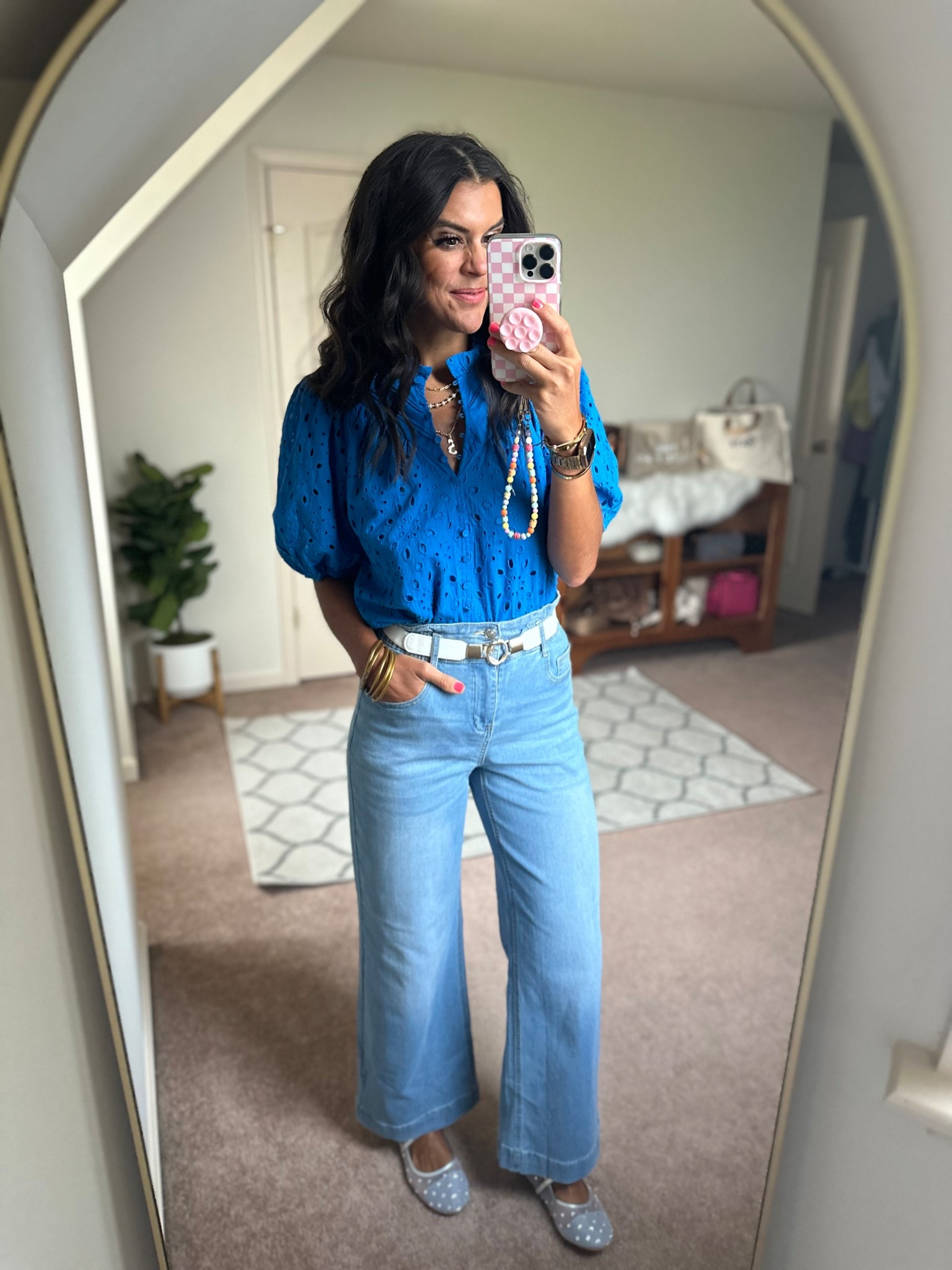 Size small in blouse and jeans

#LTKSeasonal