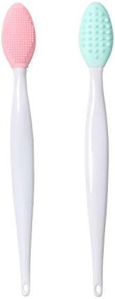 Lip Brush Tool,Double-Sided Silicone Exfoliating Lip Brush (2PCS) | Amazon (US)