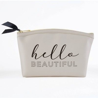 Ruby+Cash Dome Makeup Pouch - Hello Beautiful White | Target