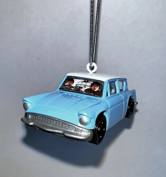 Magical flying Ford Anglia Christmas (or Wizarding) ornament. Please read description and note th... | Etsy (CAD)