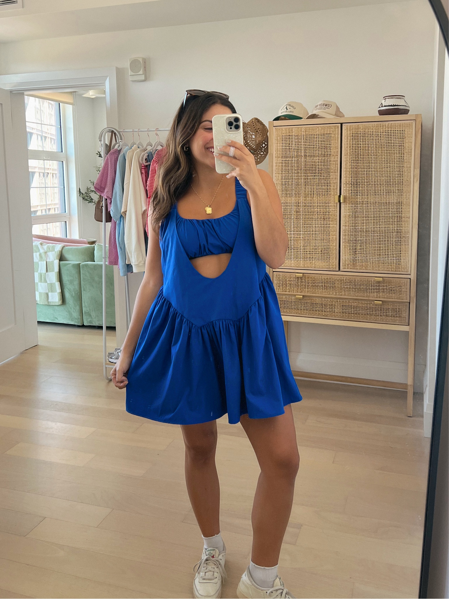 This tennis dress from Amazon is SO CUTE & looks like the free people one two punch set. Comes with bike shorts too that aren’t attached which I love bc easier for the bathroom haha. Runs true to size, wearing an M!

#LTKStyleTip #LTKSeasonal #LTKFindsUnder50