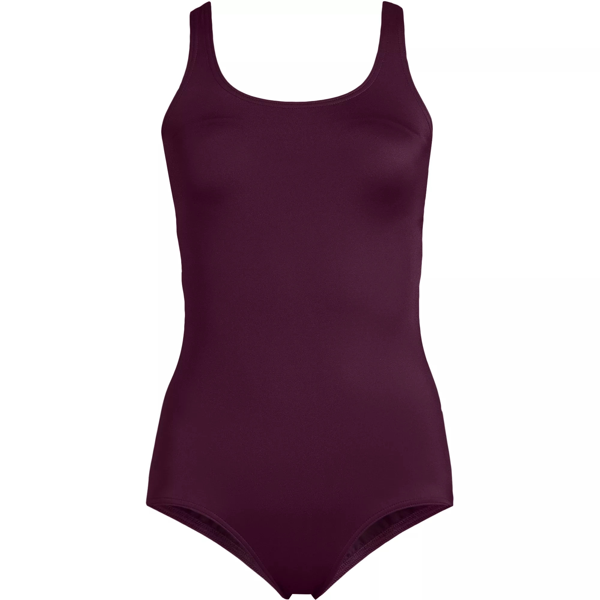 Women's Tugless Low Leg One Piece Swimsuit | Lands' End (US)