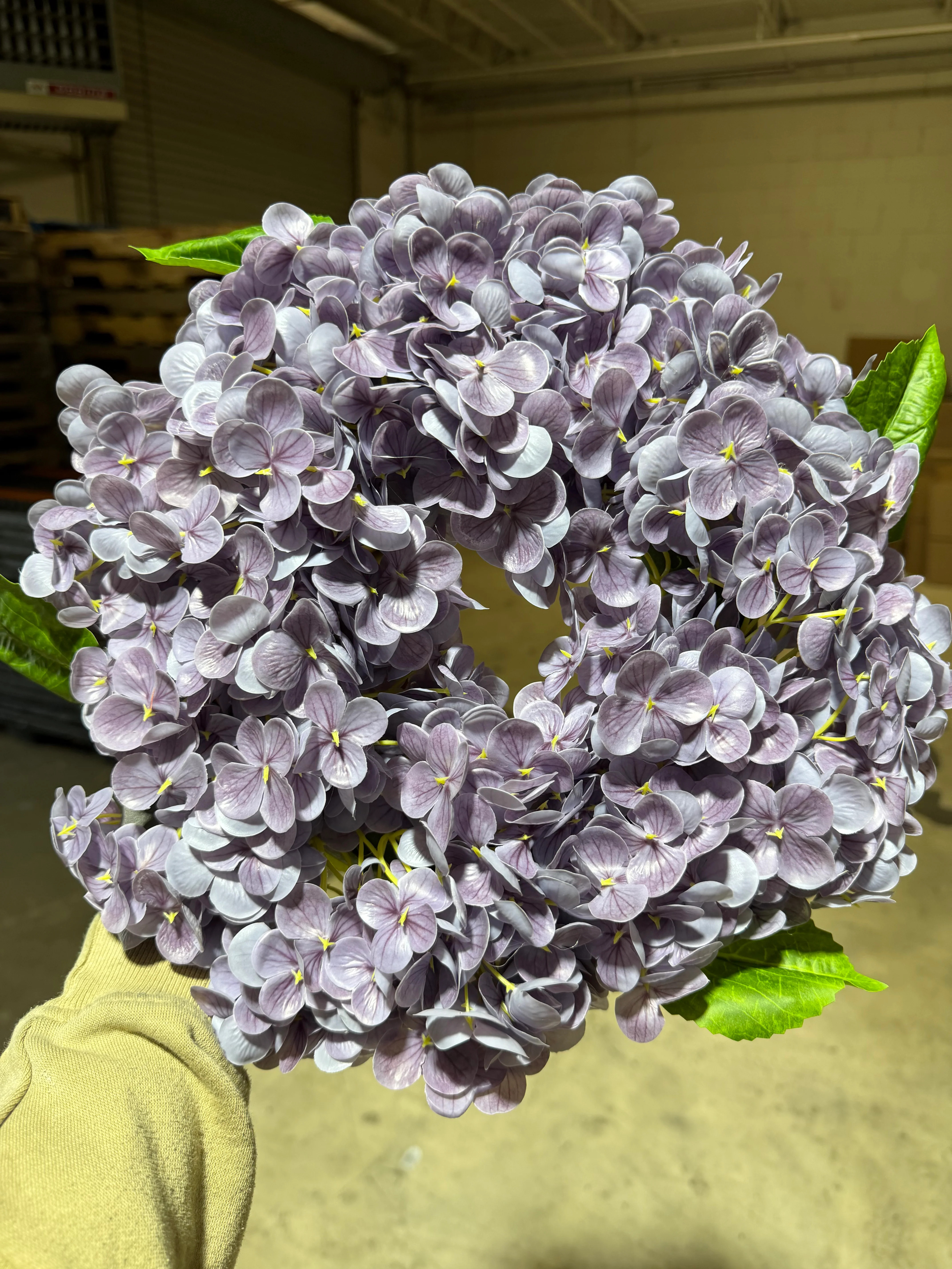 Real Touch Hydrangea Candle Ring | Lilac (Sale Excluded) | MJHome