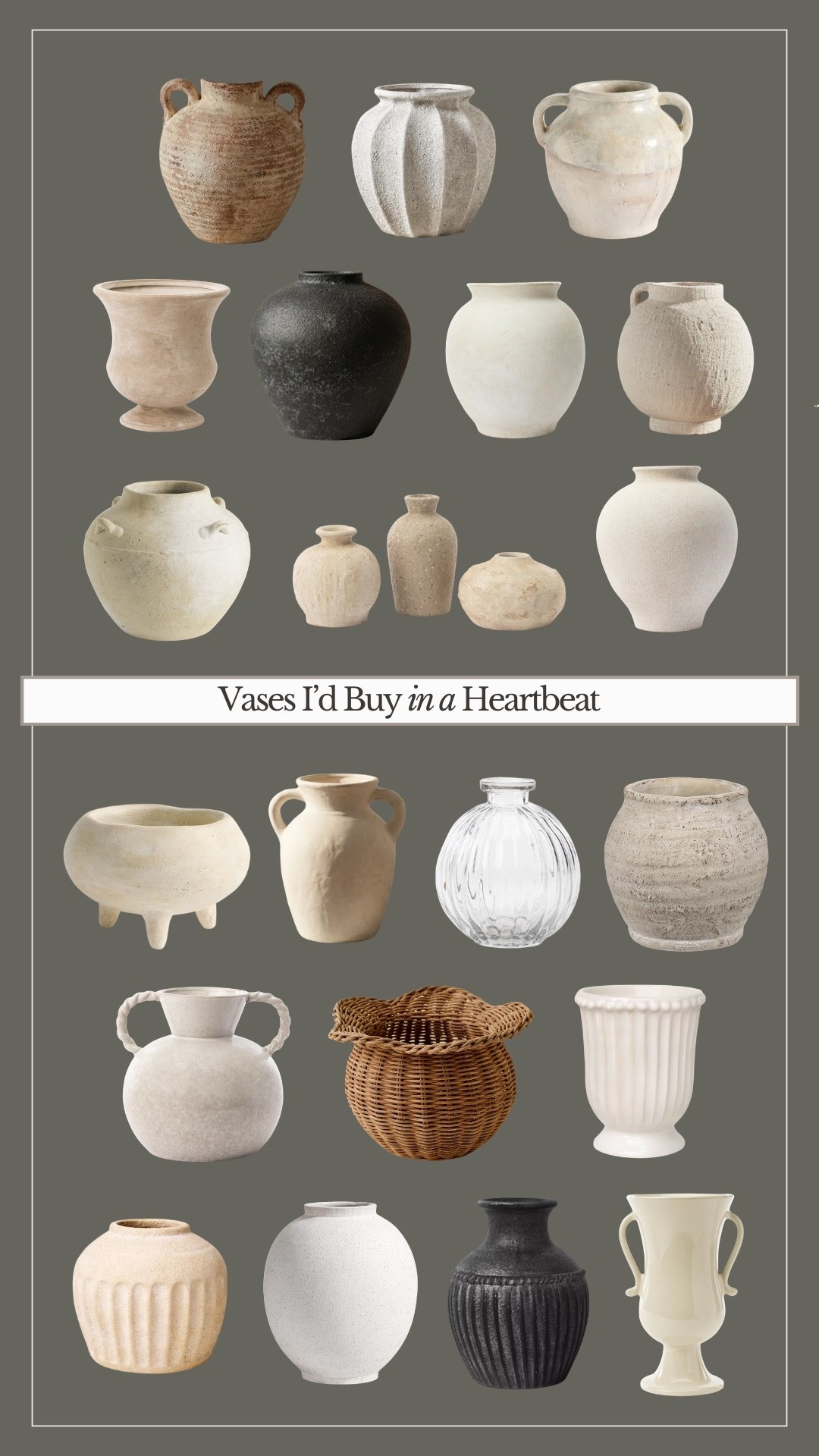 A collection of my favorite vases to use for styling any space

#LTKHome