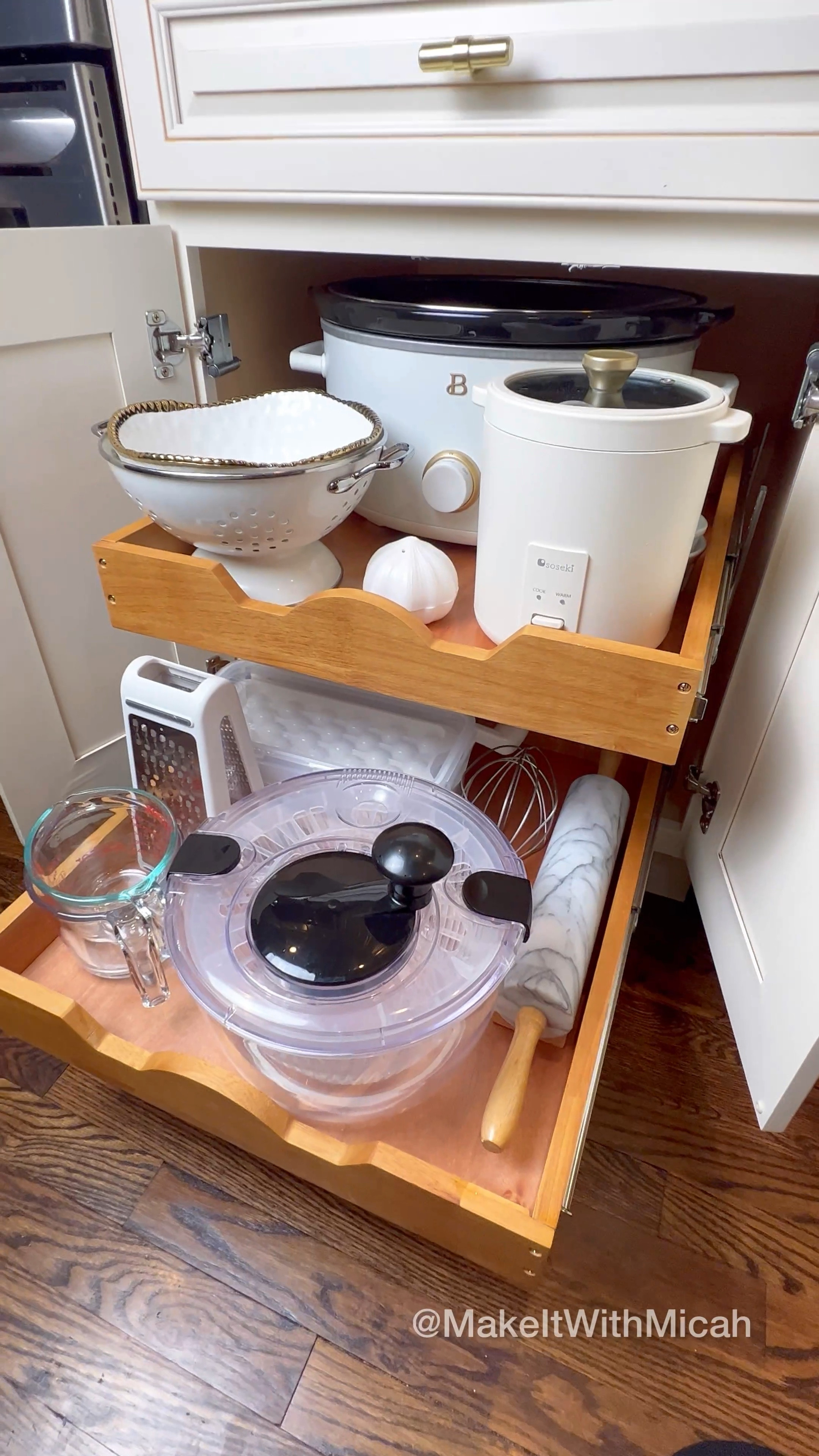 My kitchen organization series continues! I love these Amazon pull out drawers. They have really transformed this cabinet! Shop the pic below and follow Make it with Micah for more! 

kitchen organization; kitchen cabinet organization; kitchen appliances 

#LTKhome #LTKFind