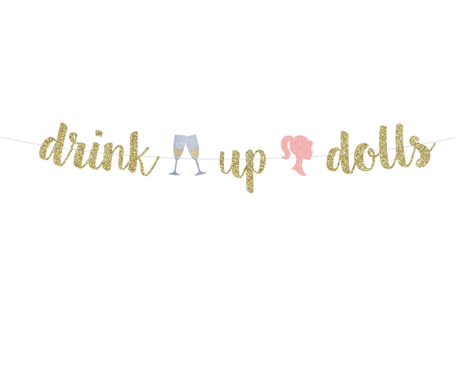 Barbie Bachelorette Party Decorations  Drink up Dolls Banner - Etsy | Etsy (US)
