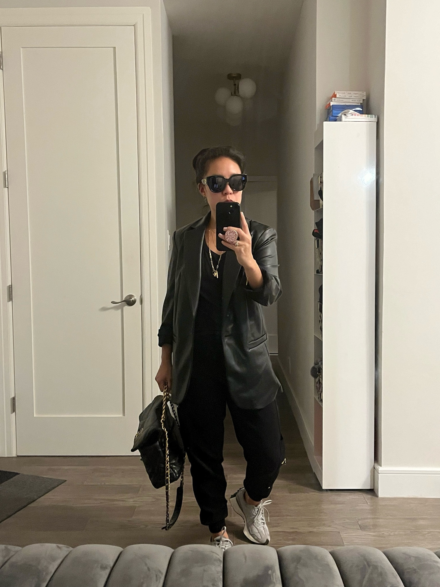 How do we feel about leather blazers? Oversized. Target style. Wearing an xs.

#LTKfindsunder50 #LTKworkwear #LTKtravel