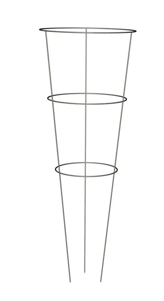 33-in Galvanized Steel Wire Round Tomato Cage | Lowe's