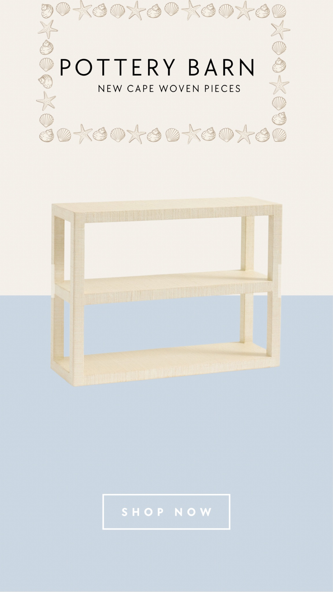 Woven raffia bookshelf. Perfect coastal touch in any room.

#LTKhome