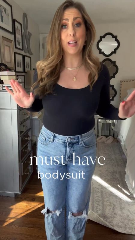Best $30 Amazon bodysuit! Skims dupe and the most Amazing fit and fabric. A must-have! I’m in a medium, true to size. Jeans are super soft and very affordable.

#LTKfit #LTKunder50 #LTKstyletip