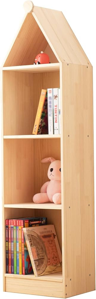 3 Tier Storage Cabinet Organizer Wooden Kids Bookshelf Toy Shelf Wood Open Display Cabinet Storag... | Amazon (US)