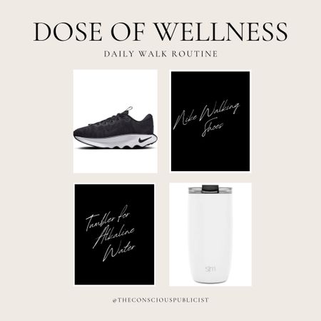 Welcome to ‘Dose of Wellness’ featuring our daily walking routine essentials. Keeping our bodies moving improved our health and vitality. Follow us @theconsciouspublicist for more wellness recommendations. We’re excited you’re here! ♠️ #liketkit @shop.ltk

#LTKGiftGuide #LTKshoecrush #LTKfitness