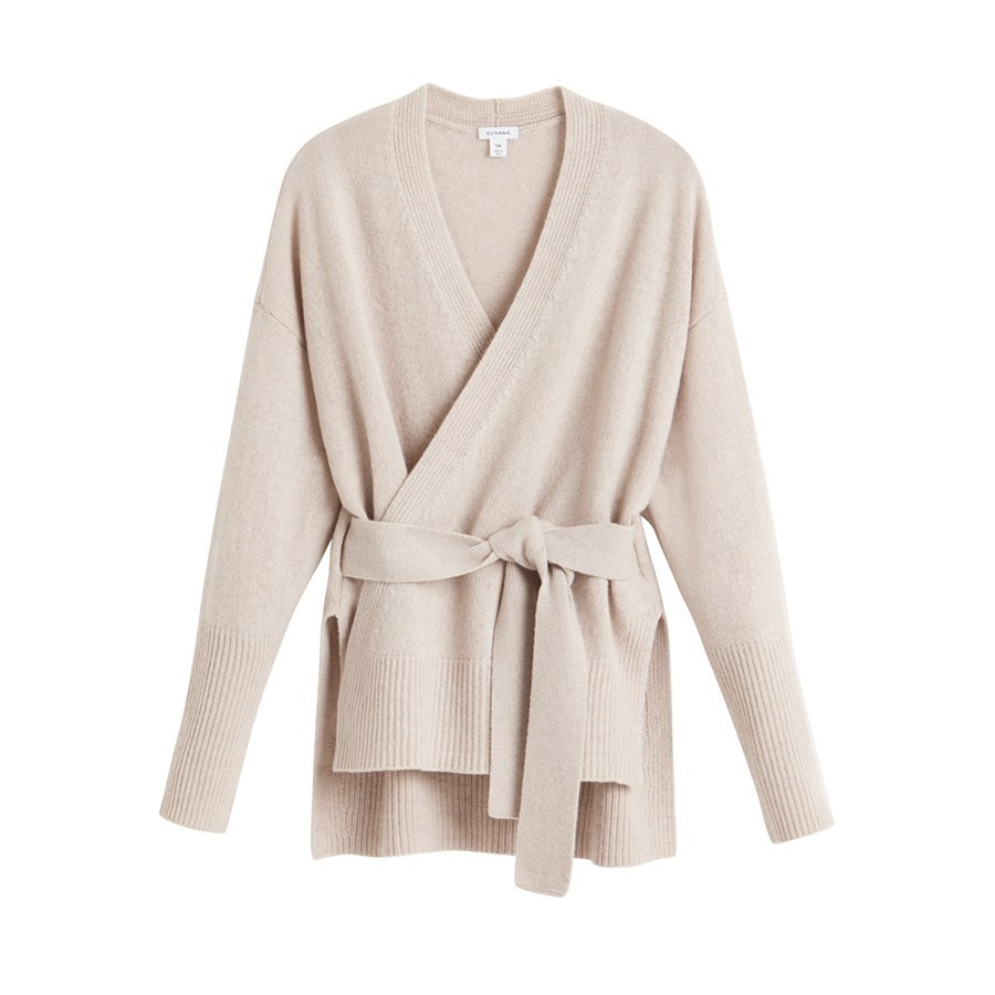 Recycled Cashmere Soft Wrap Sweater | Cuyana