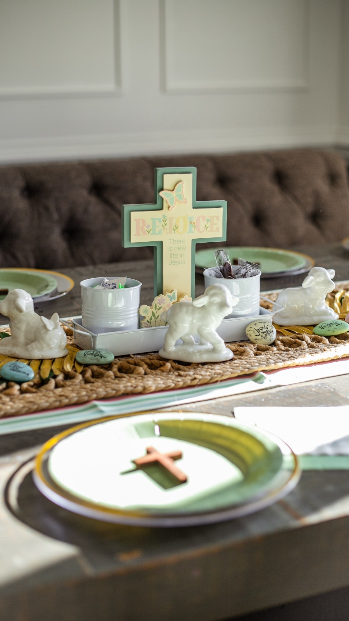 Easter decor reflecting Christ and Hos resurrection ✝️  Easter Faith decorating 

#LTKHome