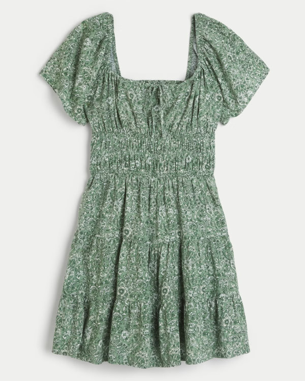 Open Back Channeled Skort Dress | Hollister (US)