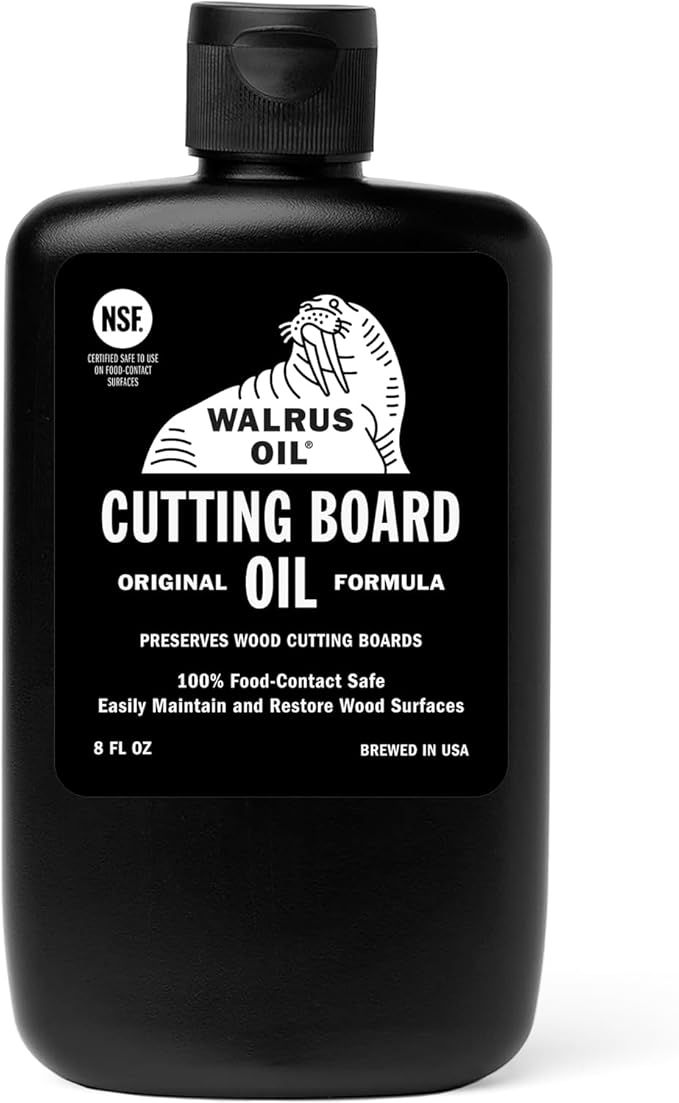 WALRUS OIL - Cutting Board Oil and Wood Butcher Block Oil, 8 oz Bottle, FDA Food-Contact Safe | Amazon (US)