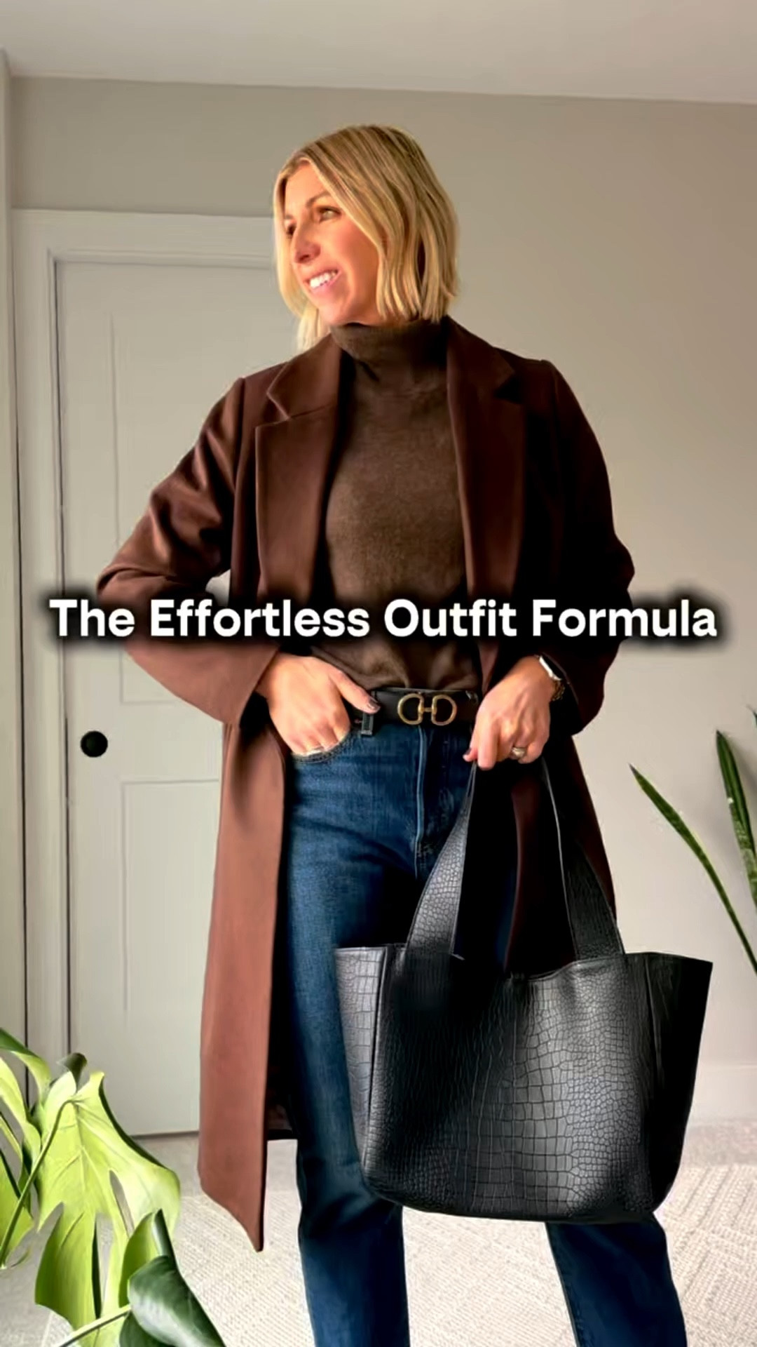 
Effortless outfits aren’t accidental — they’re built on the right pieces.

This look is inspired by Carolyn Bessette Kennedy’s iconic 90s minimalism — clean lines, elevated basics, and that quiet, self-assured elegance she was known for.

Here’s my go-to 5-piece formula when I want to feel polished in minutes:

• Straight-leg denim
• Cashmere turtleneck
• Structured wool coat
• Sleek boots
• Classic leather belt
• Timeless leather tote

Minimal. Intentional. Timeless.

When your wardrobe is built on strong foundations, everything works together. You get dressed faster. You feel refined. You stop overcomplicating it.

I’ve linked the exact pieces (and similar elevated staples) so you can build your own effortless edit.

Save this as your timeless outfit formula.

#LTKOver40 #LTKootd #LTKgrwm