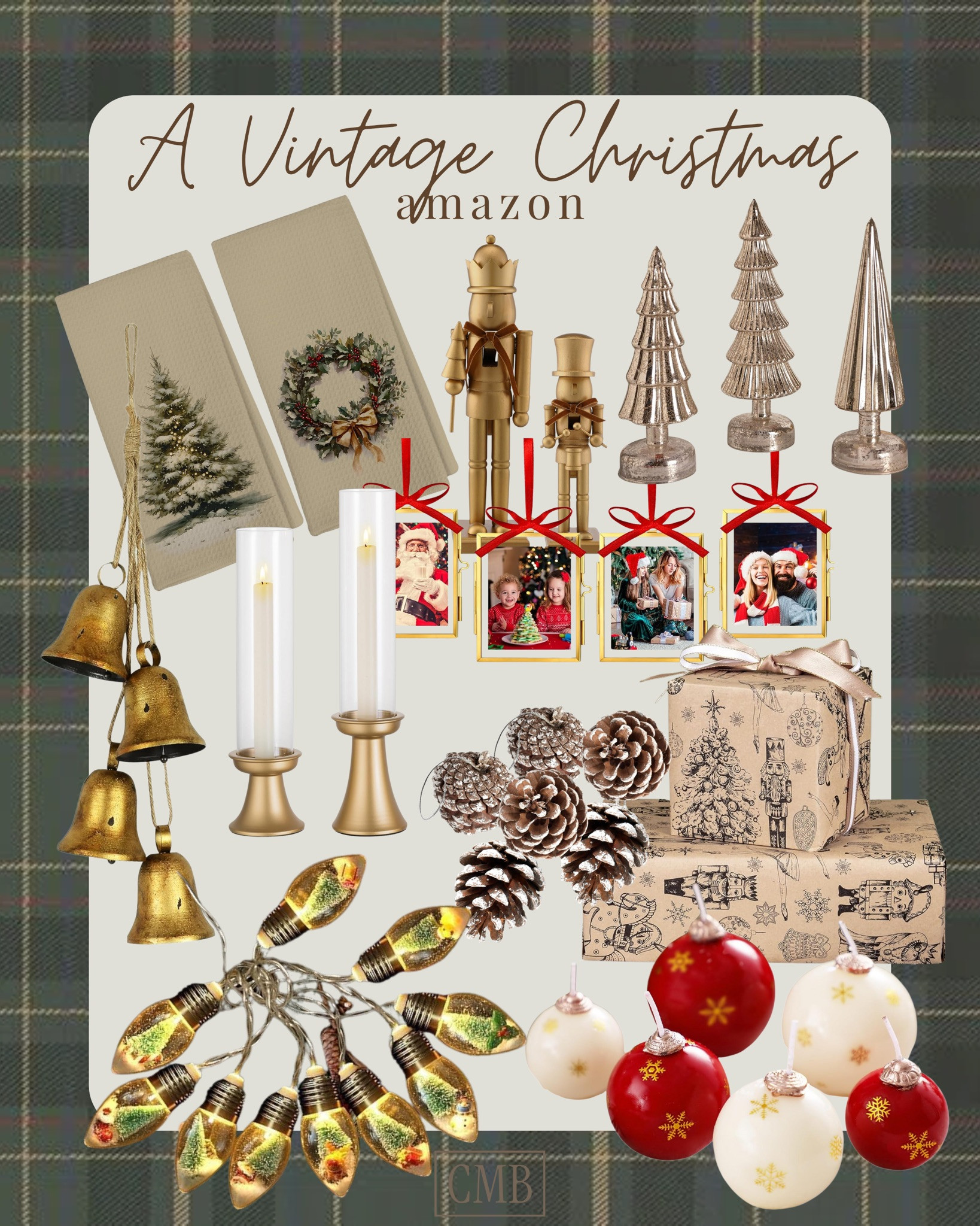 ✨ Vintage Christmas, but make it cozy and elevated.
Golden bells, mercury-glass trees, and those sweet retro lights — the kind of nostalgic touches that feel collected over time. These Amazon finds bring all the charm of an old-fashioned Christmas without feeling kitschy.🤍

#VintageChristmas #HolidayDecor #AmazonHome #CozyHoliday #AmazonFinds #LTKHoliday #ChrissyMarieBlog 

 #LTKHoliday #LTKSeasonal #LTKHome