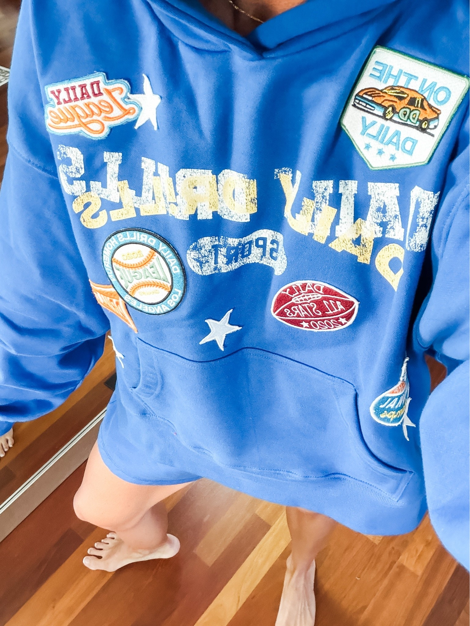Love this patch hoodie by daily drills!

#LTKootd #LTKmomlife #LTKActive