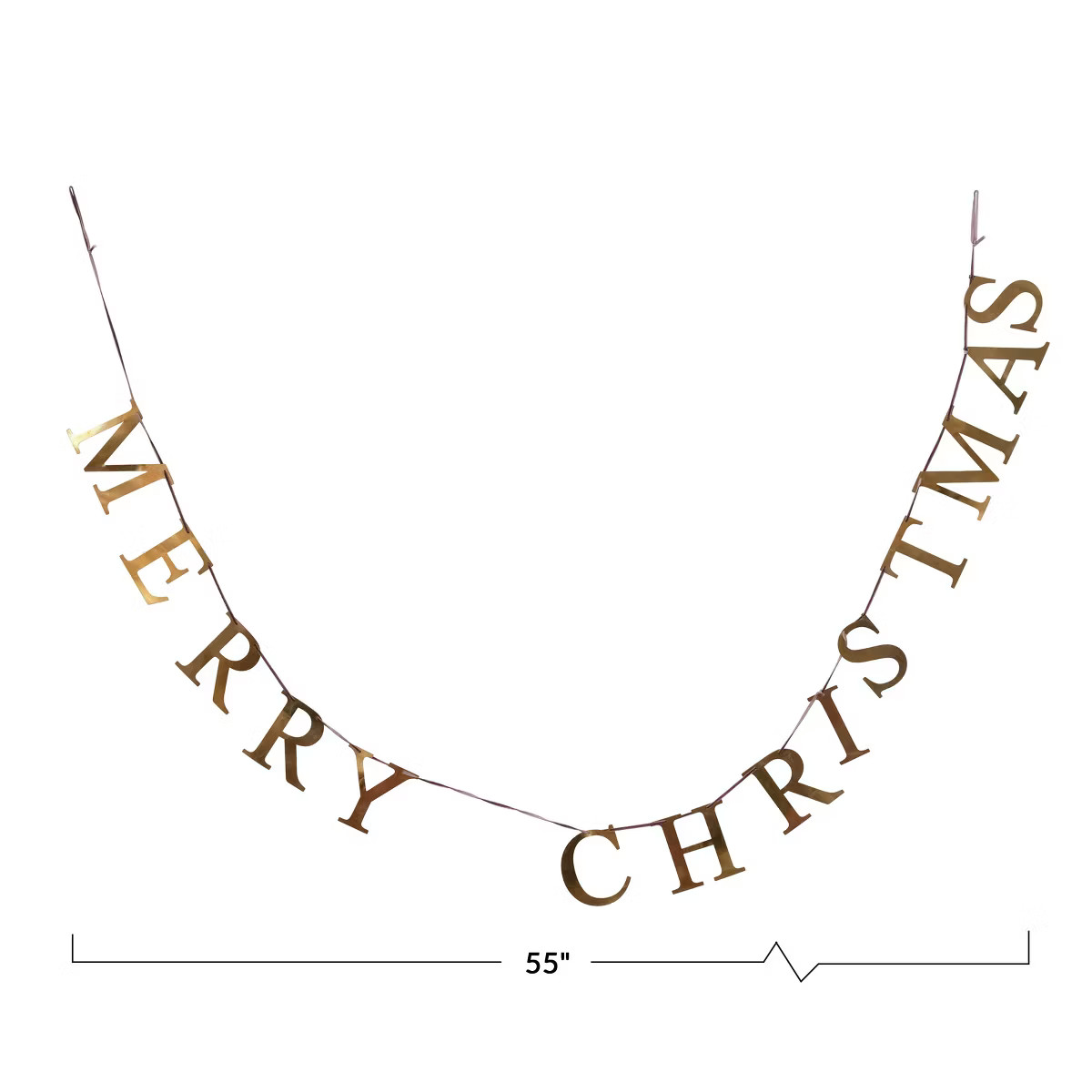 Storied Home Brass Garland "Merry Christmas" | Target