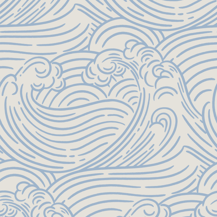 Rolling Waves Wallpaper | Love vs. Design