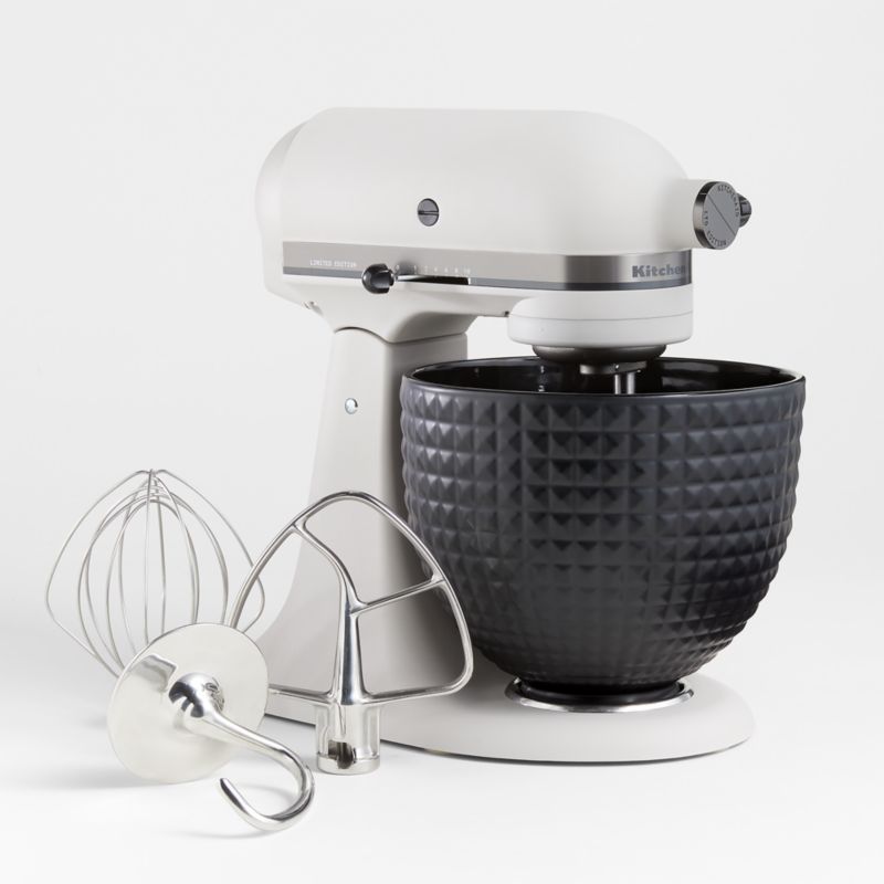 KitchenAid Artisan Series 5-Quart Tilt-Head Limited-Edition Light & Shadow Stand Mixer with Black... | Crate & Barrel