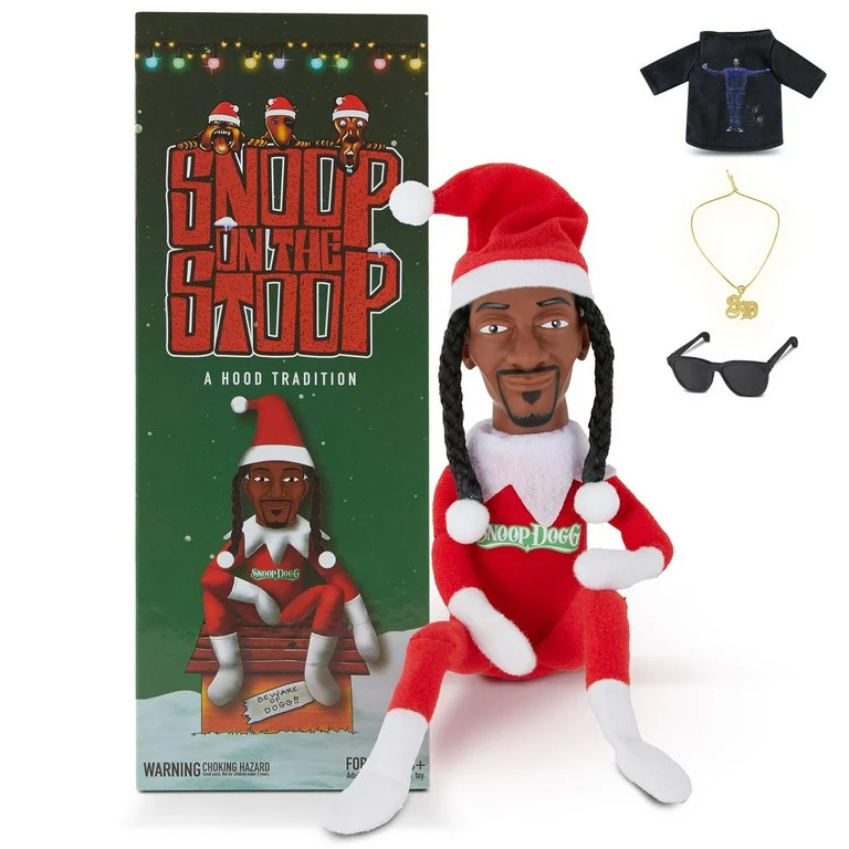 Plush Toy Snoop on a Stoop 2024 Christmas Doll – 12” Plush Toy Shelf Decor with Extra T-shirt... | Walmart (US)