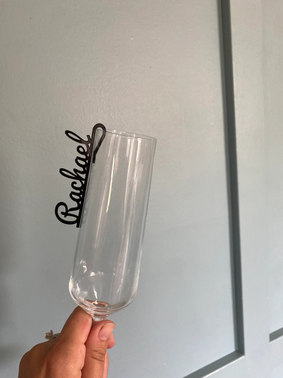 Champagne Flute Tags Personalized Wine Glass Charms for Bridal Shower, Custom Name Drink Marker, ... | Etsy (US)