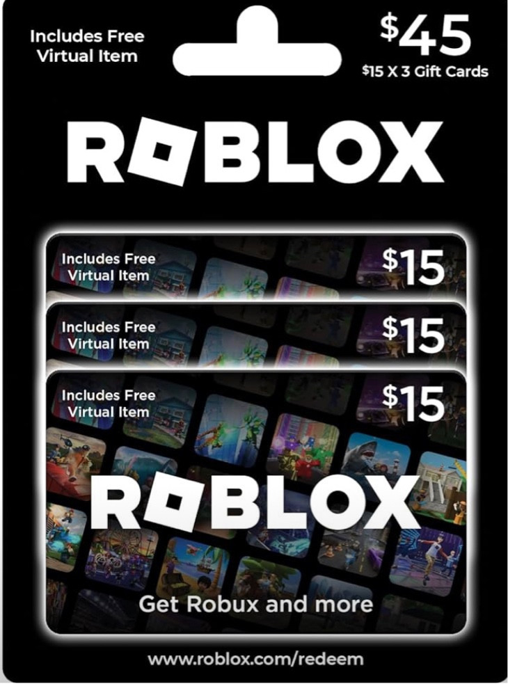 Happy Thursday! For those who have Roblox fans in your life, Amazon is offering this 3 pack of $15 physical Roblox Gift Cards for only $38.25 this morning (worth $45)! It’s super rare to find gift cards like this on sale - and I know that a lot of teens and tweens are into this game, so it’s a great time to grab even for Valentine’s Day, Easter, birthday gifting, etc! 

#LTKsalealert #LTKkids #LTKhome