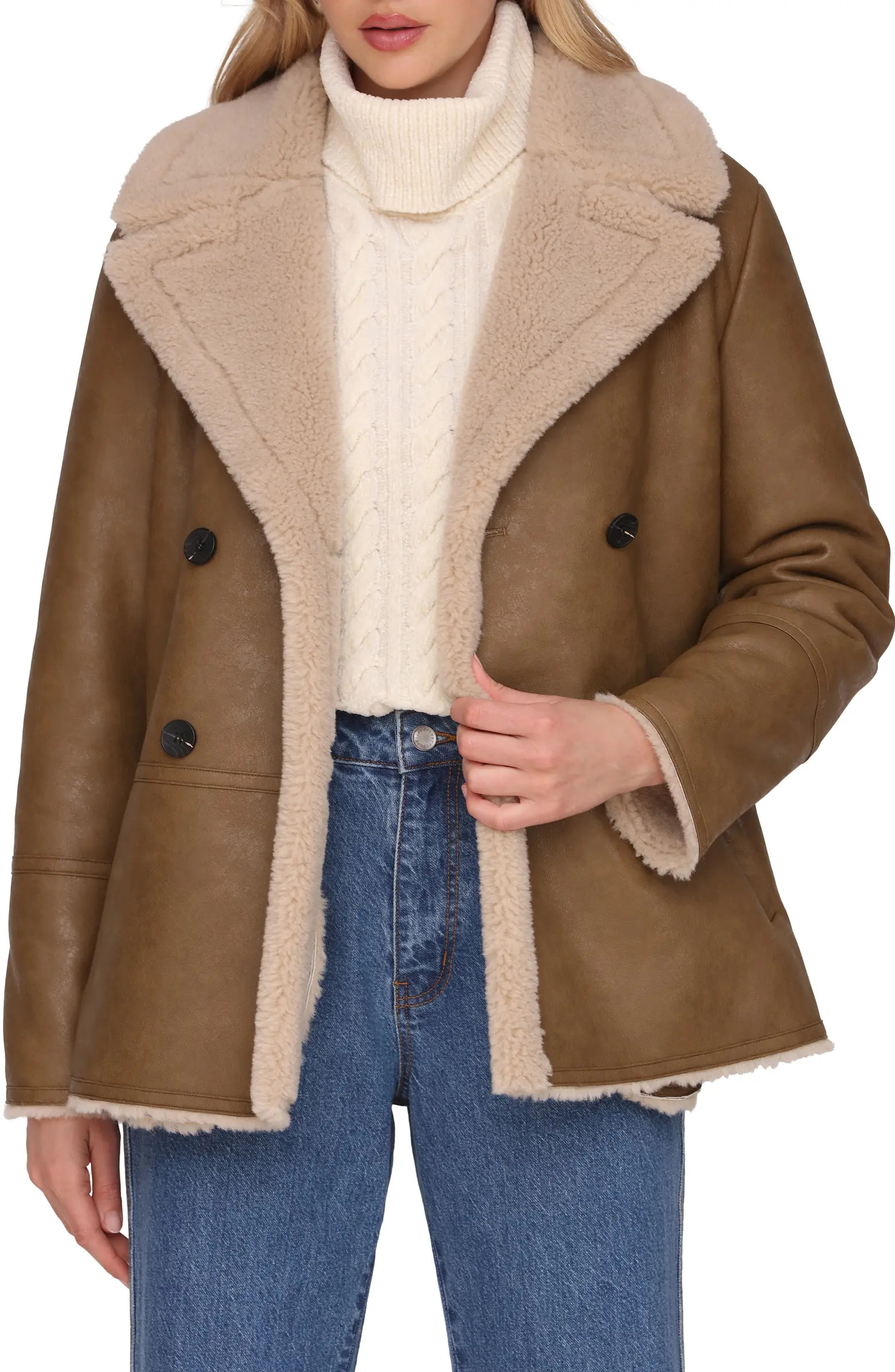 Faux Shearling Coat | Nordstrom