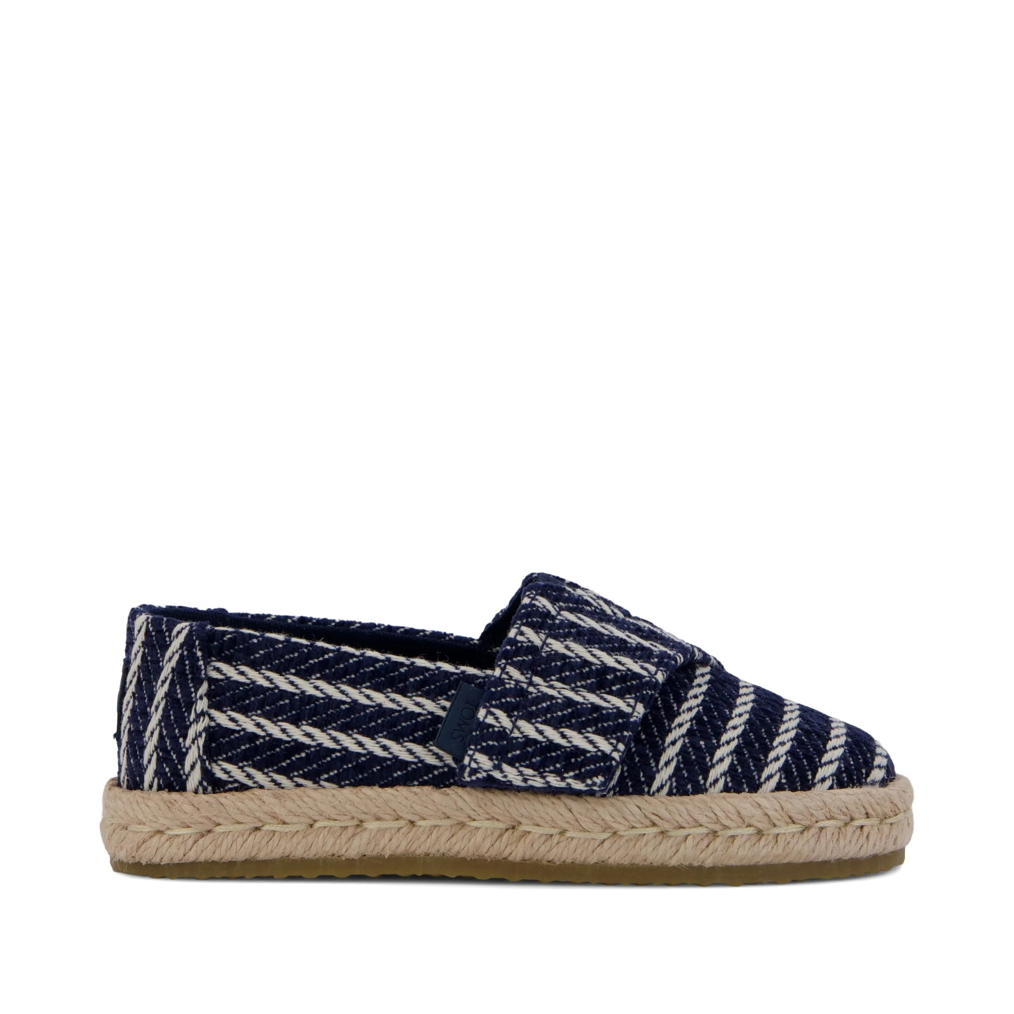 Alpargata Rope 2.0 Toddler Espadrille Navy Stripes | Toms EMEA