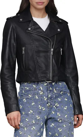 Avec Les Filles Leather Biker Jacket | Nordstrom | Nordstrom