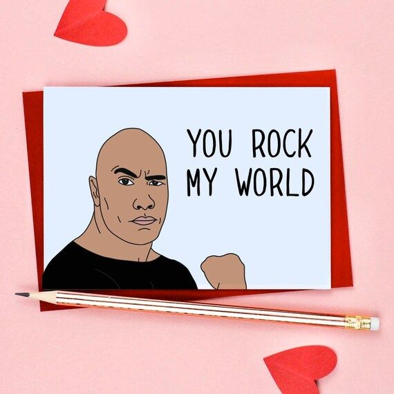 Funny You Rock My World Valentines Day Card  Love Card  | Etsy | Etsy (US)