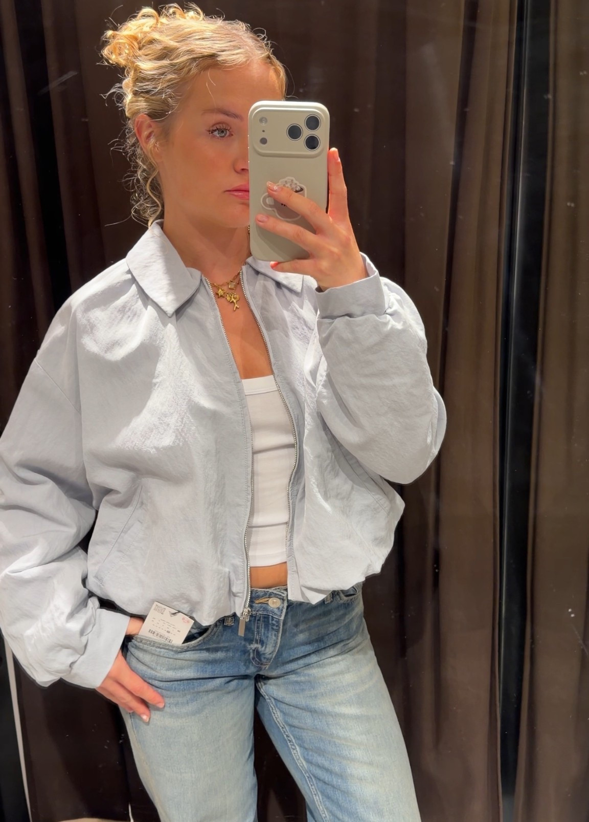 Zara spring jacket in powder blue x 

#LTKuk #LTKspring