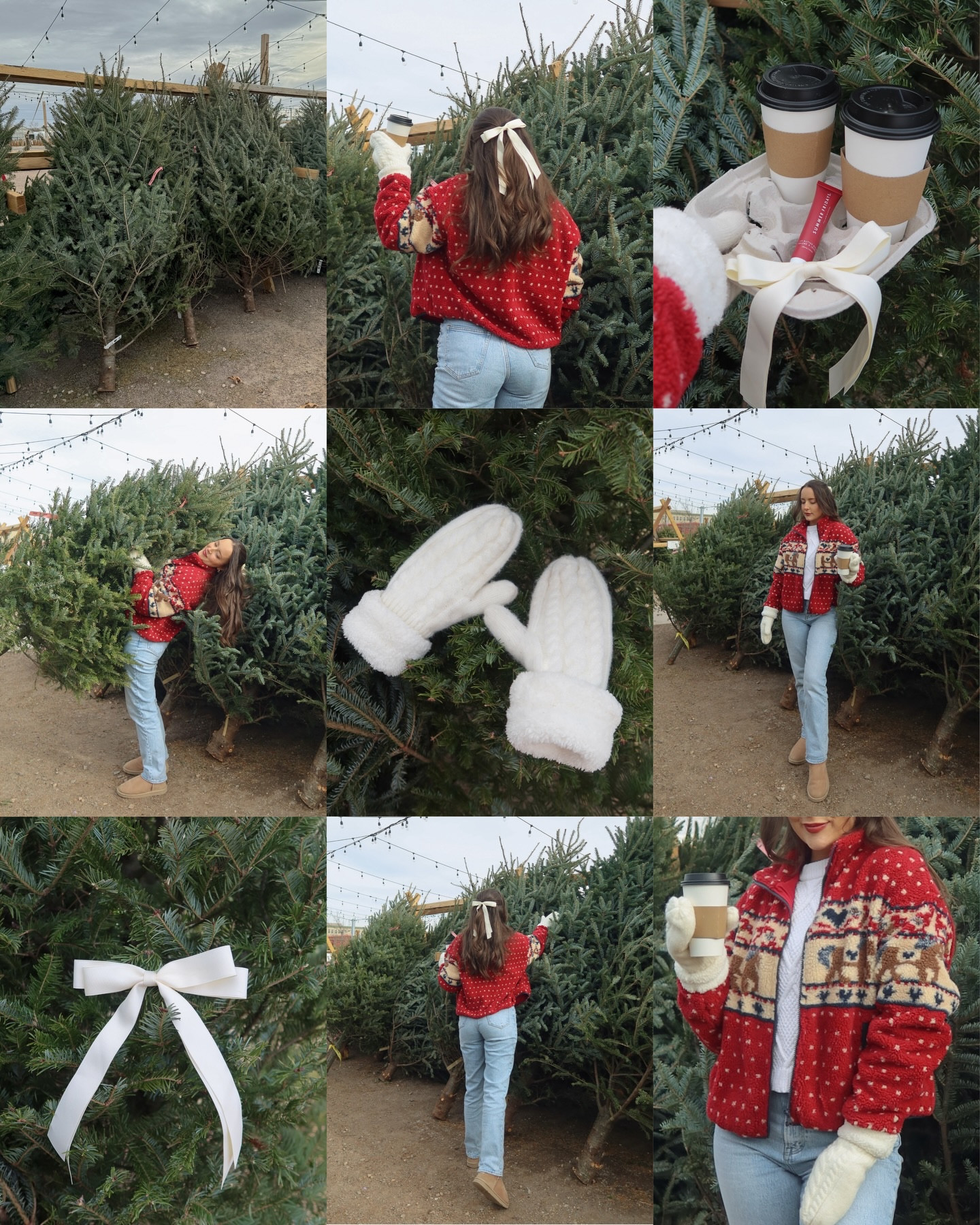 How many Christmas trees are too many?🎄✨ Bringing another one home with me!
.
.
.
.
Christmas tree farm, Christmas tree farm aesthetic, outfit ideas, winter style, outfit ideas, Pinterest outfit, trending outfit, Christmas outfit, cozy outfit inspo, Christmas sweater outfit, #pinterestoutfit #christmastreefarm #winteroutfit