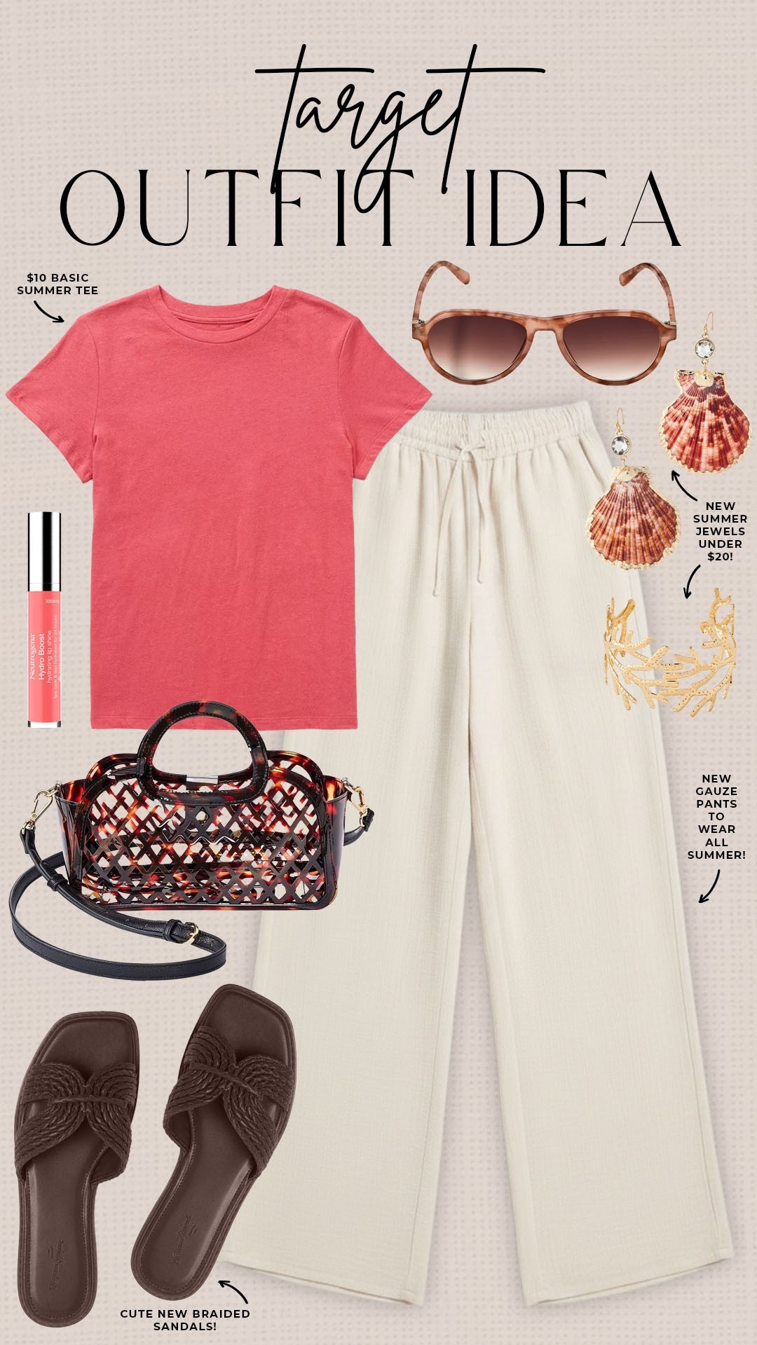 Colorful + casual summer outfit from Target! 

#targetfinds

Target finds. Target fashion. Target new arrivals. Target gauze pants. Target basic summer tee.

#LTKgrwm #LTKootd #LTKSeasonal