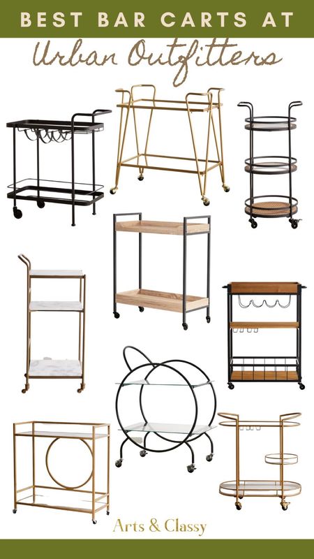 A stylish bar cart is the perfect way to add some extra function and style to your small space. From the LTK Fall sale at Urban Outfitters, shop a variety of bar carts that will fit your needs and style. Whether you need a cart for storage or want one that can double as a serving station, I’ve got you covered. With sleek designs and cool colors, these bar carts will add a touch of personality to any room. Shop now and get your home ready for entertaining this fall! bar cart styling | bar cart ideas | bar cart style | bar cart decor | bar cart storage | bar cart essentials | bar cart modern | bar carts styling | bar cart inspiration | bar cart with glass rack | bar cart styling decor | bar cart furniture | bar cart with wine rack | bar cart wine | bar cart shelf | urban outfitters dorm | urban outfitter home | room ideas aesthetic

#LTKSale #LTKhome #LTKU