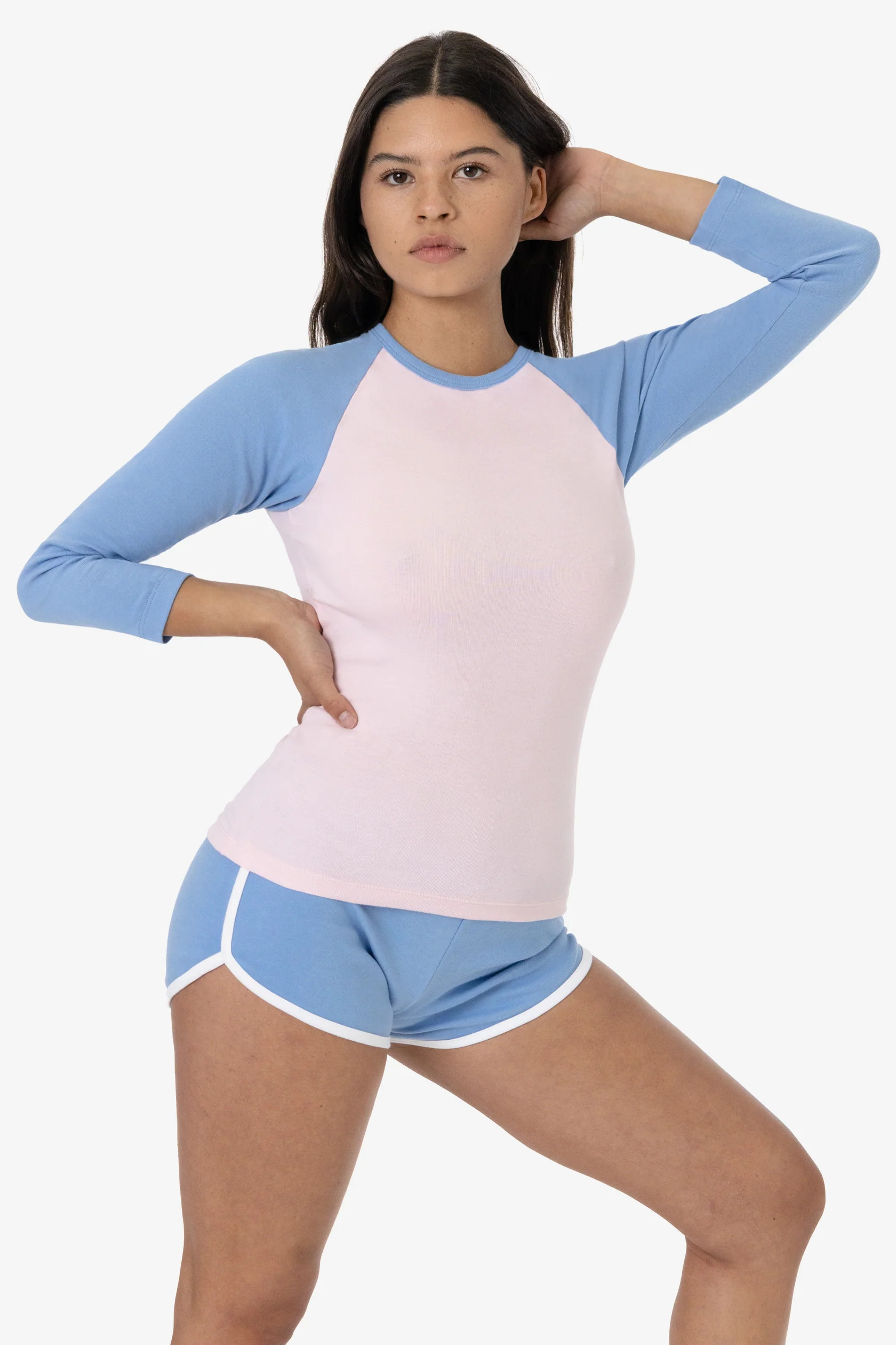 43053 - Baby Rib Long Sleeve Raglan | Los Angeles Apparel