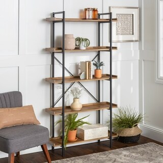 Carbon Loft Edelman 68-inch Urban Pipe Bookshelf (Barnwood) | Bed Bath & Beyond