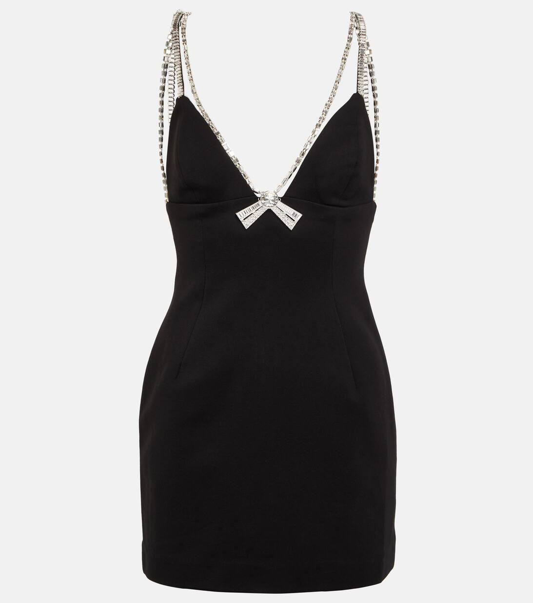 Crystal-embellished jersey minidress | Mytheresa (US/CA)