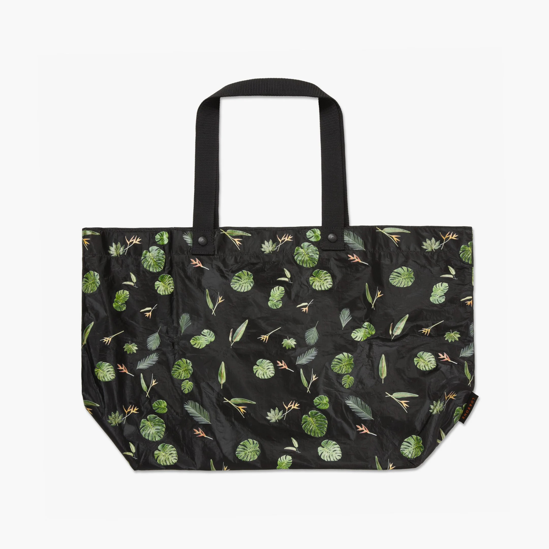 Lo & Sons Del Mar Packable Tote Large - Tyvek - Leaf Print | Lo & Sons