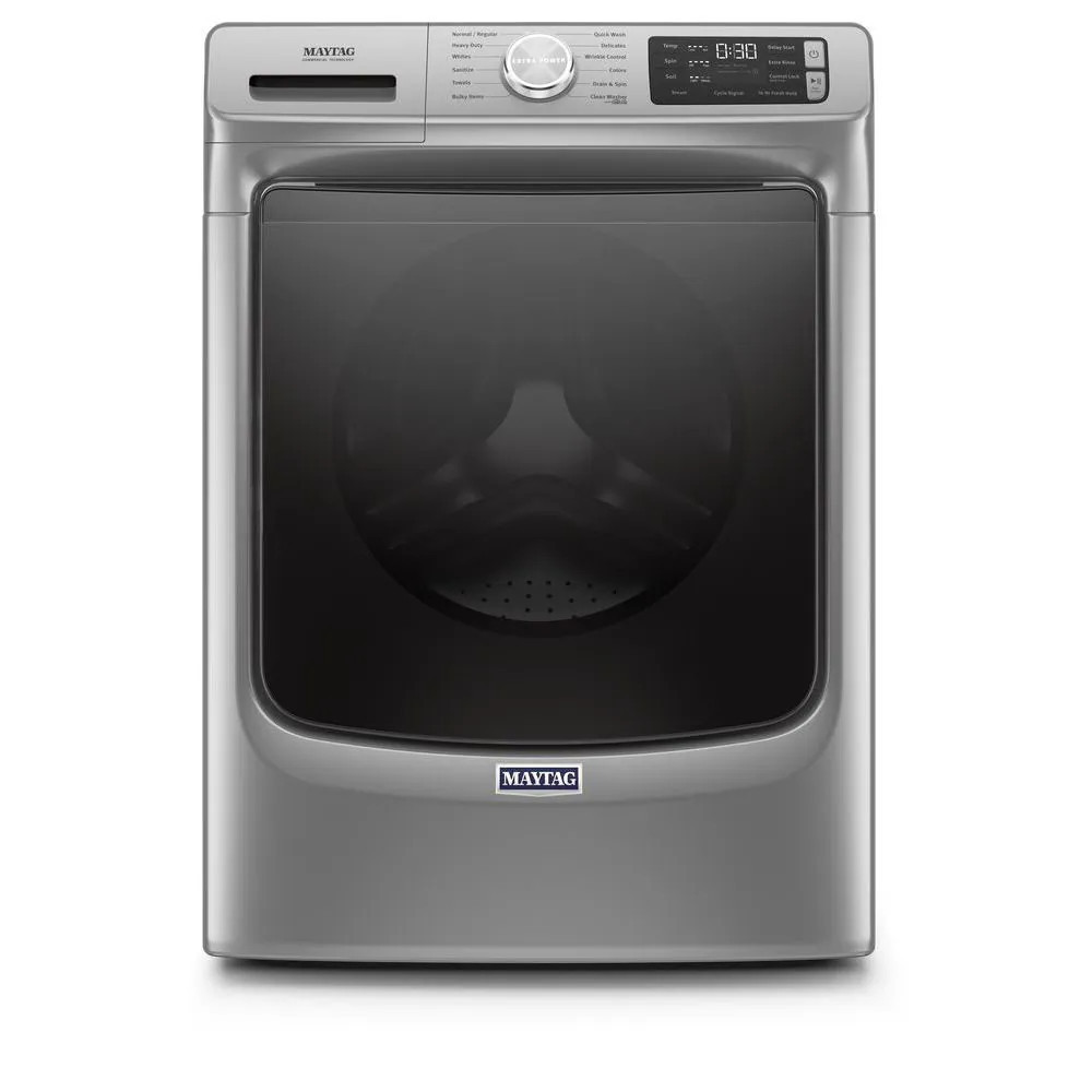 Maytag High Efficiency Stackable Steam Cycle Large Front-Load Washer ( Metallic Slate ) ENERGY STAR Stainless Steel | MHW6630HC | Lowe's