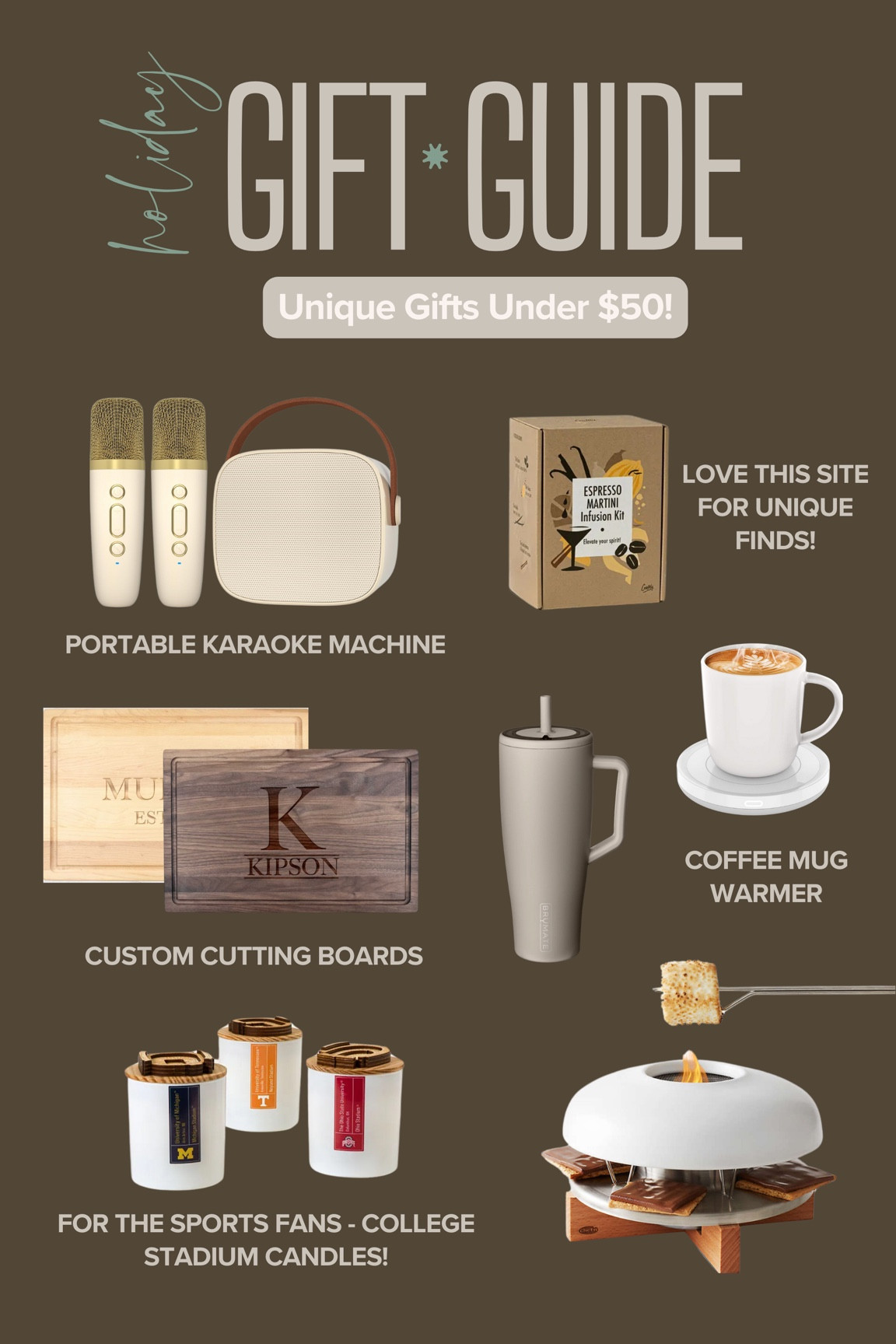 Unique gifts under $50 for everyone on your list!

#LTKGiftGuide