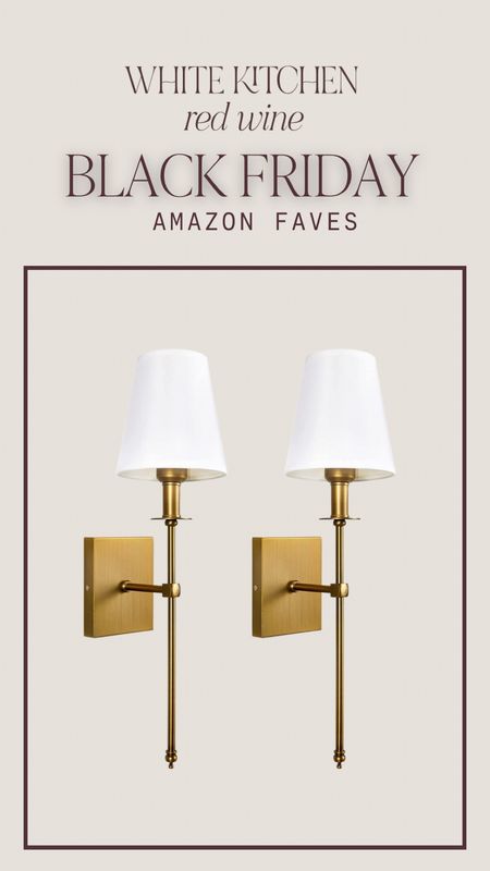 Amazon sconces with shades and brass hardware. The most beautiful pair of sconces on sale for Black Friday !

#LTKunder100 #LTKCyberweek #LTKhome