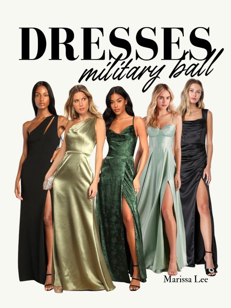 Are you a military spouse looking for military ball dresses? Here’s ball dress inspiration for the upcoming Marine Corps Birthday ball! I’m loving the green dress trend for military ball ball dresses and of course you can’t go wrong with a classic black dress. So timeless 💗All of these formal gowns are perfect for any formal black tie event or gala. All of these dress styles are stylish and appropriate for the military ball! 

#LTKFind #LTKstyletip #LTKwedding