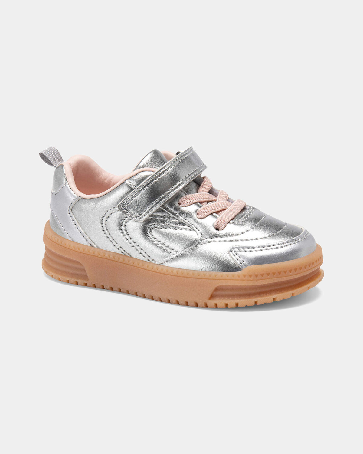 Toddler Girl Athletic Sneakers - Silver/Brown | Carter's Inc